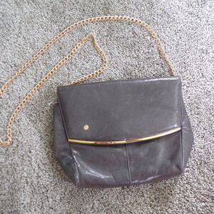 Bruno Magli gray leather italian purse